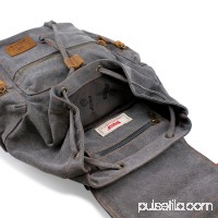 Men's Outdoor Sport Vintage Canvas Military BackBag Shoulder Travel Hiking Camping School Bag Backpack   